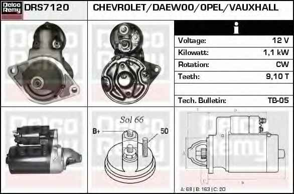 DELCO REMY DRS7120