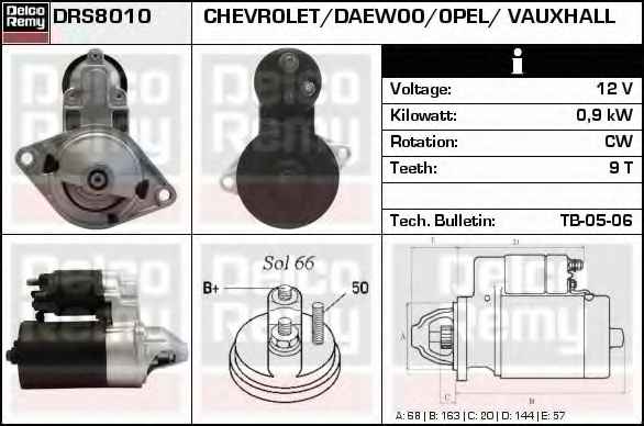 DELCO REMY DRS8010