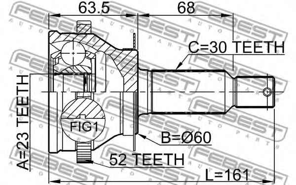 FEBEST 1210-SFCLRRA52