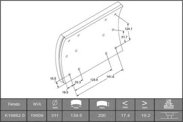 FERODO K19862.0-F3664