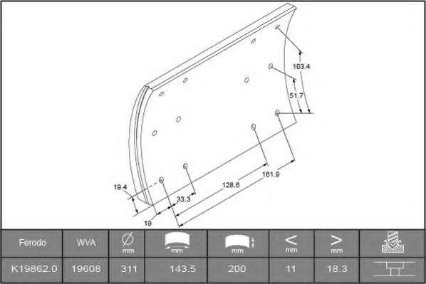 FERODO K19862.0-F3537