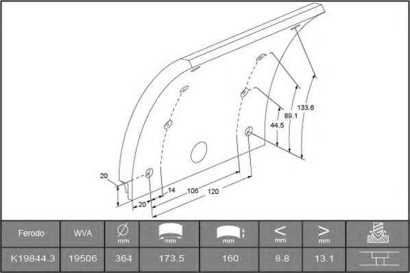 FERODO K19844.3-F3549