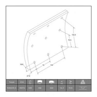 FERODO K00235.0-F3664