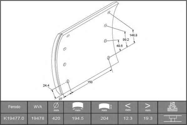 FERODO K19477.0-F3504
