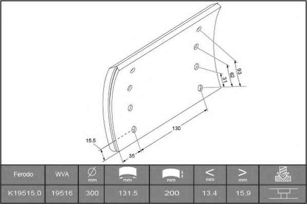 FERODO K19515.0-F3662