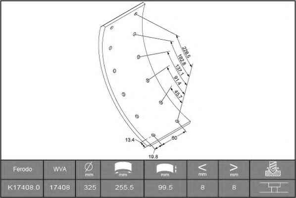 FERODO K17408.0-F3653