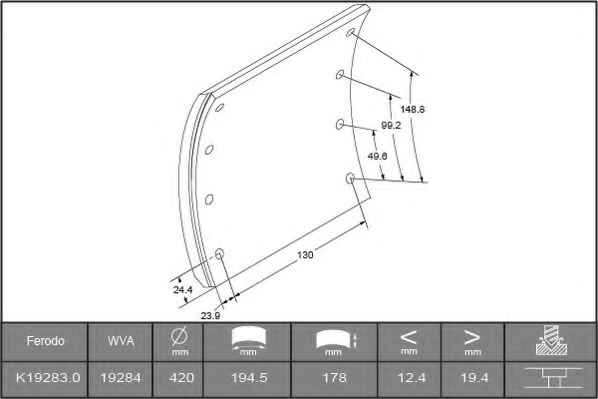 FERODO K19283.0-F3504