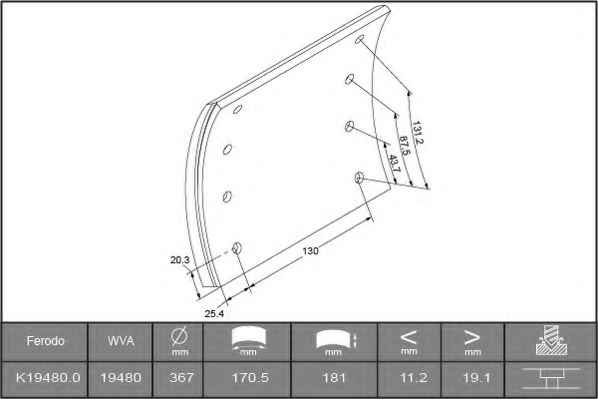 FERODO K19480.0-F3658