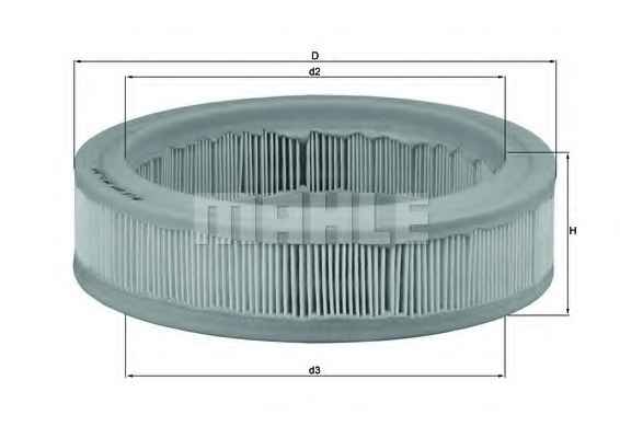 MAHLE FILTER LX487
