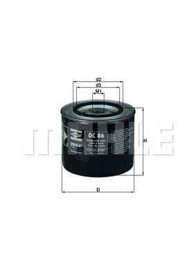 MAHLE FILTER OC86