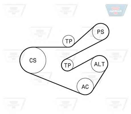 OPTIBELT 6 PK 1740KT2