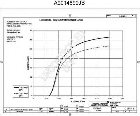 PRESTOLITE ELECTRIC A0014890JB