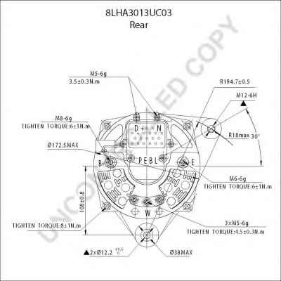 PRESTOLITE ELECTRIC 8LHA3013UC03
