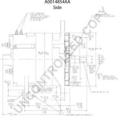 PRESTOLITE ELECTRIC A0014854AA