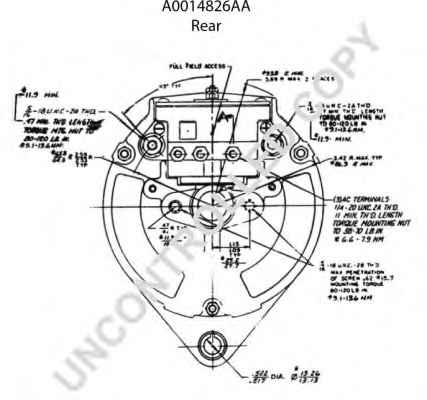 PRESTOLITE ELECTRIC A0014826AA