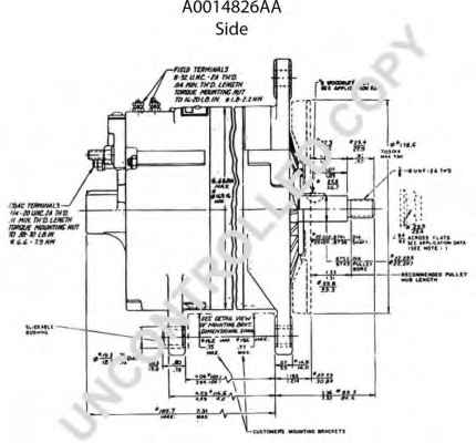 PRESTOLITE ELECTRIC A0014826AA