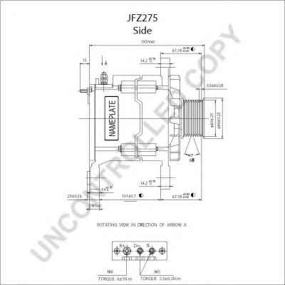 PRESTOLITE ELECTRIC JFZ275