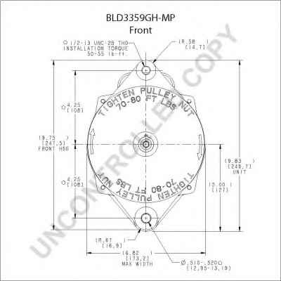 PRESTOLITE ELECTRIC BLD3359GH-MP