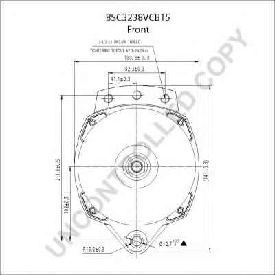 PRESTOLITE ELECTRIC 8SC3238VCB15