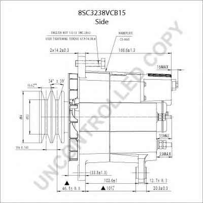 PRESTOLITE ELECTRIC 8SC3238VCB15