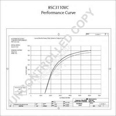 PRESTOLITE ELECTRIC 8SC3110VC