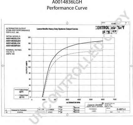 PRESTOLITE ELECTRIC A0014836LGH